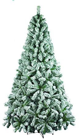 Albero di Natale Artificiale Floccato - Dolomiti (h 180 cm, 644 Rami, Diametro 102 cm)
