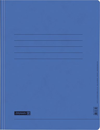 Brunnen 102010730 Schnellhefter (A4, mit Einsteckfach, mit Amtsheftung, aus Karton) blau