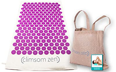 Climsom - Alfombrilla de acupresión Zen en color blanco