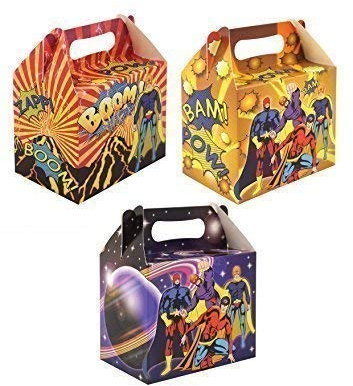 Super Hero Party Boxes, pk10