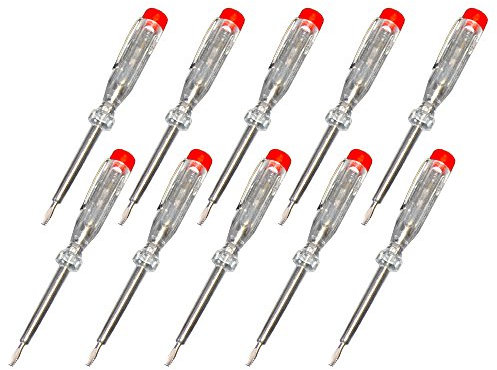 NCC-Licht 10 x Phasenprüfer 60mm Spannungsprüfer Prüfer Spannungstester 100-250V