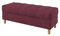 Furninero - Raffinierte gepolsterter Sitzbank Sitzhocker Sitzruhe Betthocker Ottomane, mit Stauraum, Gerundete Beine, 120 cm breit, Softi Cherry Stoff (Wasserabweisen), Rot
