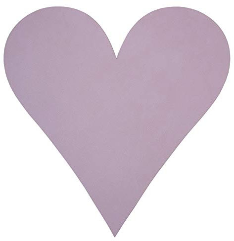 Glasuntersetzer Herz (13x13cm) Nupo Leder - LindDNA, Farbe:Lavender