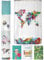 arteneur® - Weltkarte - Anti-Schimmel Duschvorhang 120x200 - Recycelt mit Öko-Tex Standard 100 - Beschwerter Saum, Blickdicht, Wasserdicht, Waschbar, 8 Ringe & E-Book mit Reinigungs-Tipps