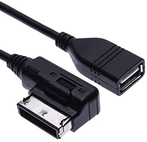 AMI MDI USB Music Interface MP3 Adapter USB Audio Anschluss Adapter Kabel Kompatibel mit Audi A3, A4, S4, S5, A6, S6, A8, S8, Q3, All Road, TT, R8, VW Jeta, Golf, Passat, Tiguan, Touareg, Skoda 1.5m