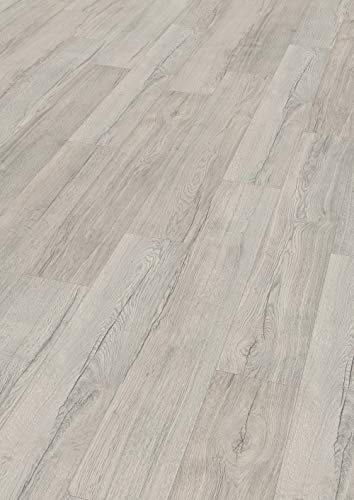 EGGER Elva Eiche grau Home Laminatboden EHL145 (8mm, 1,995m²) | authentische Holzoptik | | Einfache Verlegung durch CLIC It System | Praktisch & wertbeständig
