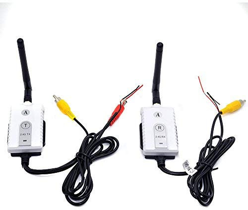 Car 2.4 GHz Wireless AV Cable Transmitter and Receiver for Bus Car Video Monitor Truck Reversing Rear View Backup Camera