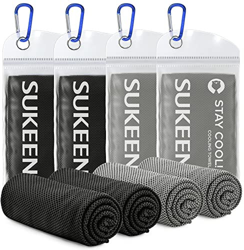 Kühltuch Set, kühlendes Handtuch Kühltücher Hals, Handtuch kühlend, Cooling Towel, Kühltücher Sport, Kühlendes Tuch, Eishandtücher für Wandern, Laufen, Tennis, Reisen,