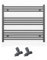 Myhomeware 900mm Wide Straight Anthracite Grey Heated Bathroom Towel Rail Radiator With Valves For Central Heating UK (With Straight Valves, 900 x 700 mm (h))
