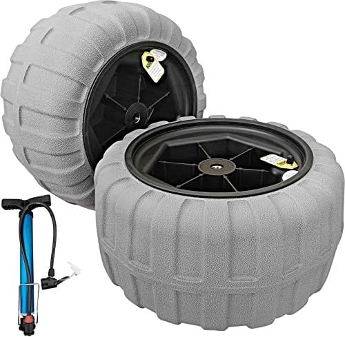 VEVOR Pneumatici di Ricambio da Spiaggia da 17 Pollici, Ruote per Palloncini da Spiaggia in PVC per Carrello per Kayak e da Sabbia, Pneumatici di Ricambio per la Spiaggia, Pneumatici Gonfiabili