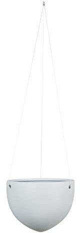 Scheurich Hanging Pot, Hängeampel aus Keramik, Farbe: Grey Stone, 18 cm Durchmesser, 14,8 cm hoch, 1,6 l Vol.