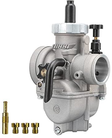 NIBBI PE26mm Carburetor,150cc-200cc Motorcycle Carburetor Fit Motorcycle Engine for Apollo Go Kart Dirt Bike Pit Bike Mini Bike TAOTAO TTR SSR KYMCO with Carb Jets