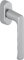 HOPPE 11701341 Fenstergriff Hamburg-SecuForte, Aluminium edelstahlfarbig matt,