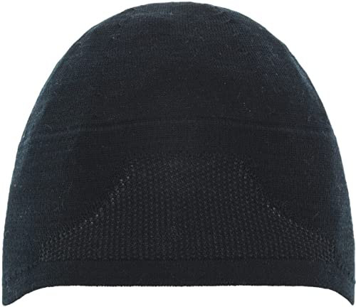 Eisbär Mütze Herren & Damen Active Pro Schwarz - Merino Beanie Unisex Funktionelle atmungsaktive Sportmütze leichte High Performance Laufmütze - passt unter Helm - Haube aus Österreich