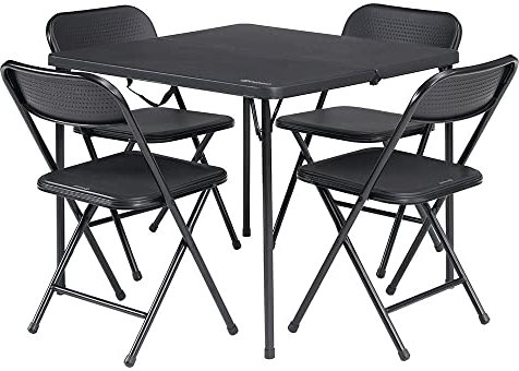 Outwell Corda Picknick-Set Tisch + 4 Stühle, Unisex, Erwachsene, Grau, Einheitsgröße