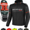 SHIMA DRIFT+ Blouson Imperméable Moto Homme - Veste Moto D'été Légère et Respirante en Maille, Protections du dos, des épaules et des coudes, réglage de la largeur (Noir, XL)