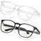 ALWAYSUV 2er-Pack Schutzbrille Anti-Fog Stilvolle quadratische klare Schutzbrille Kratzfest mit blaulichtblockierender Brille für Damen Herren