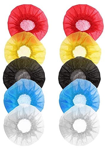 FUWIND 400Pcs Disposable Microphone Cover,Handheld Microphone Windscreen for KTV Recording Studio Karaoke(Mixed Colors)