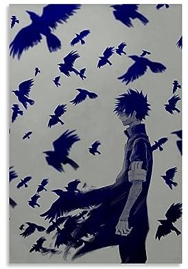 My Hero Academia Dabi Poster Dekorative Malerei Leinwand Wandkunst Wohnzimmer Poster Schlafzimmer Malerei, Leinwand Kunst Poster Und Wandkunst Bilddruck Moderne Familienzimmer Dekor 12x18inch(30x45cm)