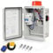 Septic Pump Alarm, Zuomeng High Water Alarm for Sump Pump Features a Bright Flashing Light and 110 db Alarm, Can Be Externally Connected to The Submersible Pump, with IP67 Casing, ZM-006