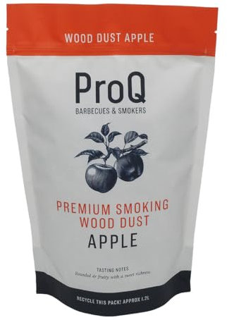 ProQ Premium Smoking Wood Dust (1 x 1.2L Pack) - Food Smoker Dust - Cold Smoking Dust - Apple