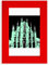no/no Italienischer Duomo Di Milano Bilderrahmen, Rot