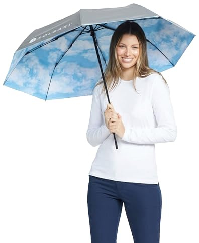 Solbari Ultra Compact Sun Protective Umbrella UPF 50+, 42 arc, Clouds