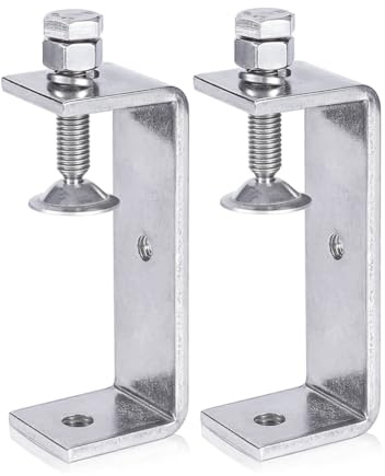 Nudiuhis Metall-C-Klemme, Holzbearbeitungs-C-Klemme mit Breiter Backenöffnung (130 Mm), 2 Stück