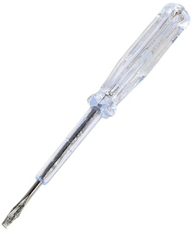 Cacciavite Cercafase Reversibile, Giravite Tester con Fascia di Misurazione 100V A 500V, Tester di Tensione con Indicatore LED (1 pezzo da 19cm)