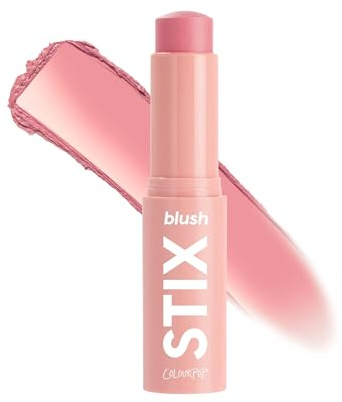 ColourPop Blush Stix - Cream Blush Stick with Dewy, Glowy Finish - Buildable, Blendable, Hydrating - Lightweight Vegan Makeup for Cheeks - New Formula - Cool It, Soft Mauvy Nude (0.28 oz)