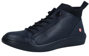 Softinos Damen Boots Stiefelette Leder Smooth Navy (Black) (Navy Black, EU Schuhgrößensystem, Erwachsene, Damen, Numerisch, M, 39)