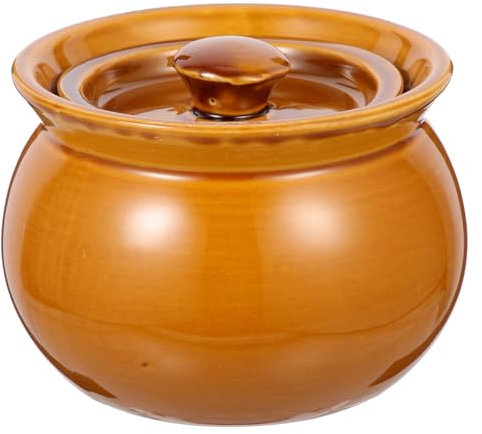 HOLIDYOYO Olla De Cerámica para Sopa para Cocción De Guisos Casa De Cerámica para Restaurantes y Uso Doméstico