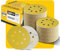 100PCS 125mm 8 Hole Sanding Discs Sandpaper, 180 Grit, Premium Gold Round Hook and Loop for Random Orbital Sander - Ideal for Wood, Metal, Automotive