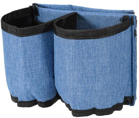 PATIKIL Luggage Travel Cup Holder, Free Hand Drink Carrier Suitcase Drinks Beverage Holder Luggage Cup Caddy Travelers Accessories, Blue