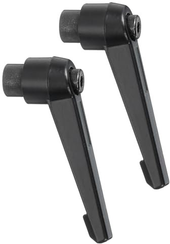 QUARKZMAN 2 Piezas M8 Perillas Ajustables Manija Hembra Rosca Botón de Empuje Trinquete Liberación Rápida Perno Giratorio para Maquinaria de Torno, Negro