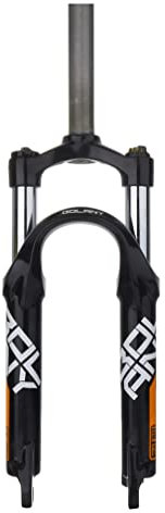Forcella Ammortizzata per Bicicletta Pieghevole da 20 Pollici, Ammortizzatore BMX, Forcella Meccanica estesa da 1-1/8, Freno a Disco QR da 9 mm, Escursione da 80 mm, Blocco Manuale, 2200 g