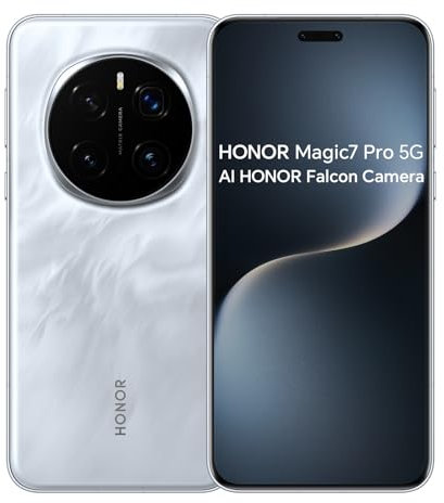 HONOR Magic7 Pro 5G Smartphone, Snapdragon 8 Elite, 12GB 512GB, 200MP+50MP+50MP, 6.8 OLED 120Hz, NFC, Android 15, Dual Sim, Gris