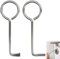 Buntbartschlüssel Universal, 2 Stück Profi Dietrich Set, Öffnet Nahezu Jede Tür, Universalschlüssel für Zimmertüren, Bartschlüssel Dietrichset, Öffnungs Werkzeug Ditrichsett, Silber