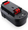 Batterie de rechange 18 V 4800 mAh compatible Black and Decker 18 V pour batterie Black and Decker HPB18 HPB18-OPE 244760-00 A1718 FS18FL FSB18