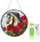 VAIIEYO 5D DIY Diamond Painting Anhänger Pferd, Rose Tier Diamant Painting Bilder Malerei Kits mit Kett, Diamant Home Wand Decor Gemälde Diamond Dekoration, Veranda Fenster Wandbehang