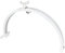 Ujjdwiurgh Lampe de Bureau à Ongles Demi-Lune de 22 Pouces 20 W à Commande Tactile Lampe de Beauté de Manucure Pliable Demi-Lune avec Pince pour Téléphone Prise Ue Blanche