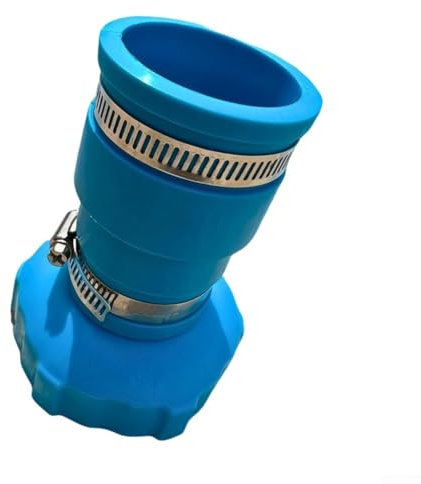 Pumixiy Adaptateur de tuyau d'aspiration de piscine de rechange avec raccord en caoutchouc en acier inoxydable pour skimmer de piscine hors sol