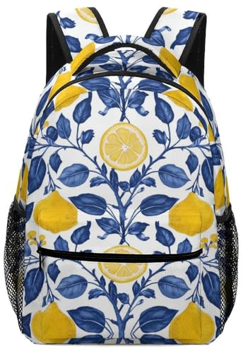 XKASKDFKE Albero di limone Zaino Da Scuola Primaria Fruit Piantas Arte Fruits Zainetto Zaini Scuola Borse Da Scuola Per Studenti Scolastici Adulti One Size