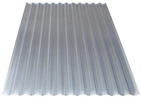 KAISER plastic® 4er Set Wellplatten Wabe klar | Wellplatten transparent in 2m Länge | Dachplatten Kunststoff wetterfest für Welldach, Überdachung, Terrassendach | 104,5 x 200 cm | Made in Germany