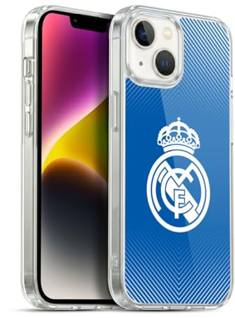 Head Case Designs Offizielle Real Madrid CF Blaues Logo Ursprung Gel Handyhülle Hülle [Militärischer Schutzgrad] Kompatibel mit Apple iPhone 14