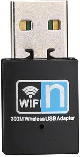 300Mbps USB WiFi Adapter, Wireless LAN Network Card Adapter Stick USB 2.0 Dongle for Desktop Laptop PC Windows 10 8 7 XP MAC OS