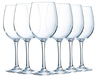 Chef & Sommelier Verre à Vin Cabernet 25 cl Lot de 6 | Cristallin sans plomb éclatant, verre à pied pour dégustation et service du vin, compatible lave-vaisselle, brillance durable