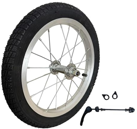 MotiveTech Ersatzräder für Fahrradanhänger, Hochwertige Schnellverschlüsse, Starker Halt, Einfache Montage, Praktisches Zubehör, 12 Inch