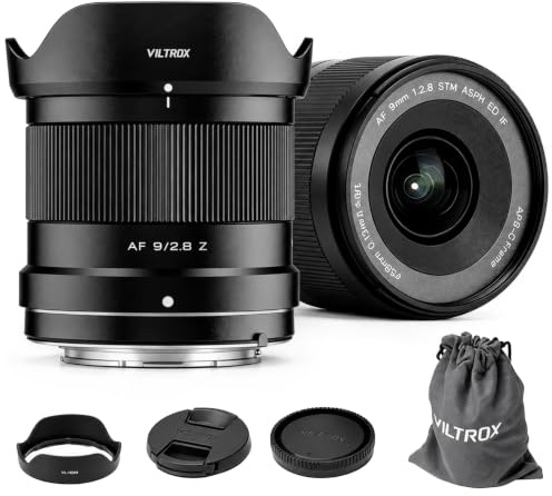 VILTROX 9mm F2.8 Z Air AF Objetivo para Nikon Z, APS-C Ultra Gran Angular | Autofoco Objetivo de focal fija con montura Nikon Z compatible con Z30, Z50, Zfc, Z5, Z6, Z6II, Z7, Z7II, Z8