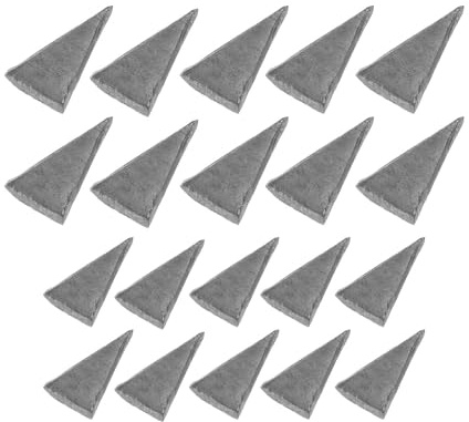 WATIIFUFU Lot de 20 Coins de Manche de Hache en Fer, Cales Triangulaires pour Outil, Fixation Sûre et Renfort du Manche, Réparation D’outils